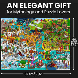 Norse Gods "Seek & See" 1000 Piece Jigsaw Puzzle Quokka