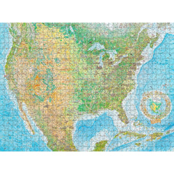 North America: Tundra To Tropics 1000 Piece Jigsaw Puzzle Pomegranate (ONLINE ORDER ONLY)