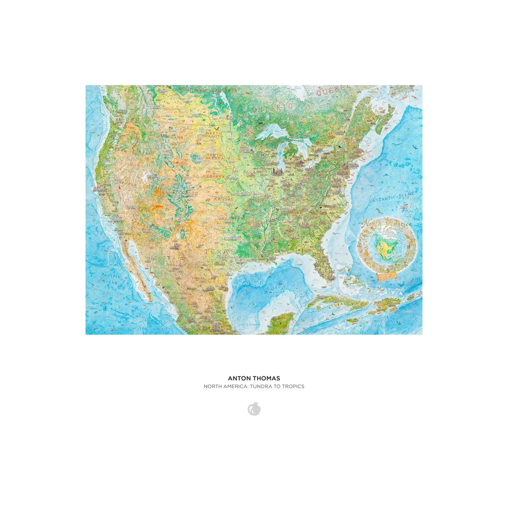 North America: Tundra To Tropics 1000 Piece Jigsaw Puzzle Pomegranate (ONLINE ORDER ONLY)
