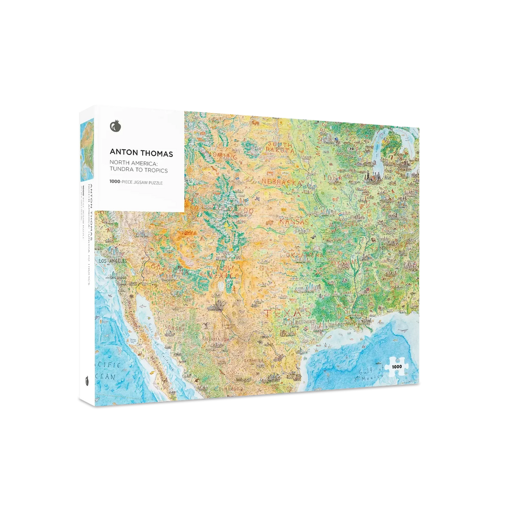 North America: Tundra To Tropics 1000 Piece Jigsaw Puzzle Pomegranate (ONLINE ORDER ONLY)