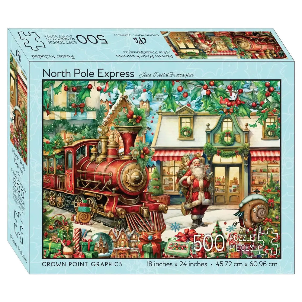 North Pole Express 500 Piece Soft Touch Jigsaw Puzzle Crown Point (ONLINE ORDER ONLY)