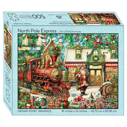 North Pole Express 500 Piece Soft Touch Jigsaw Puzzle Crown Point (ONLINE ORDER ONLY)