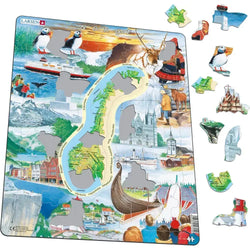 Norway Attractions 70 Piece Tray Jigsaw Puzzle Larsen (ONLINE ORDER ONLY)