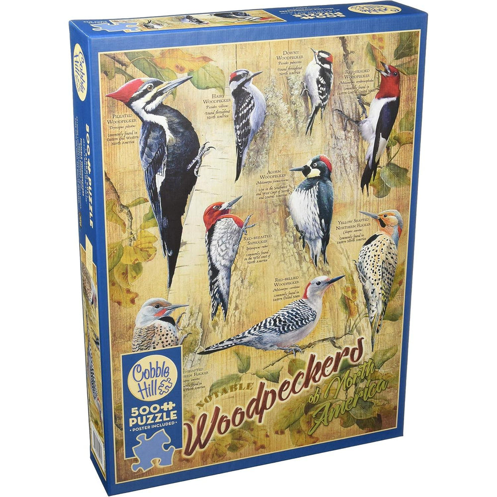 Notable Woodpeckers 500 Piece Jigsaw Puzzle Cobble Hill (ONLINE ORDER ONLY)