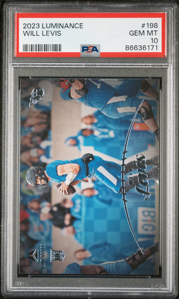 2023 PANINI LUMINANCE WILL LEVIS  #198 - PSA 10 ROOKIE CARD (Online Order Only)