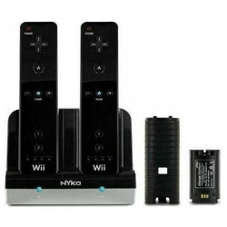 Nyko Charge Station - Charging Stand + Battery 2 X - NiMH - 2 Output Connectors - Black (Online Order Only)