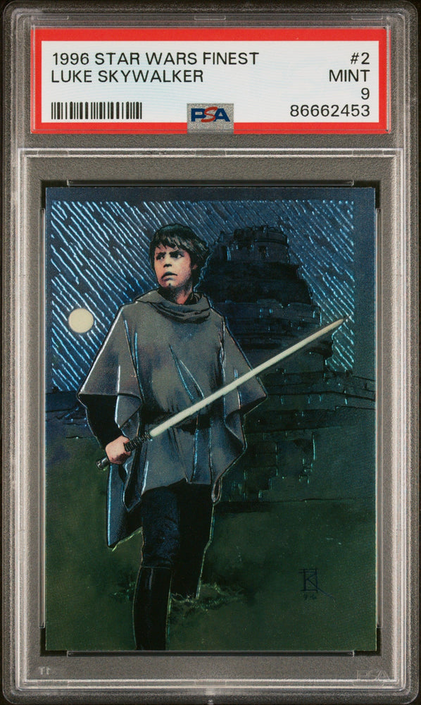 1996 STAR WARS FINEST LUKE SKYWALKER  #2 - PSA 9 (Online Order Only)