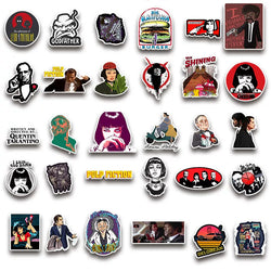 100 Classic Movie Graffiti Stickers Pulp Fiction Godfather and Other Best Selling Notebook Luggage Guitar Stickers (ONLINE ORDER ONLY)