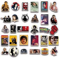 100 Classic Movie Graffiti Stickers Pulp Fiction Godfather and Other Best Selling Notebook Luggage Guitar Stickers (ONLINE ORDER ONLY)