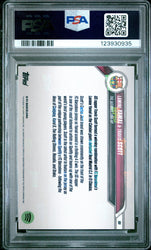 Graded 2024 Topps Now Lamine Yamal/Travis Scott #1 FC Barcelona Gold /50 Soccer Card PSA 9 Mint