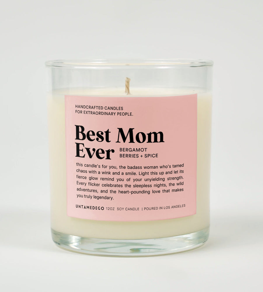 Best Mom Ever Glass Candle (ONLINE ORDER ONLY)
