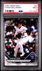 Graded 2025 Topps Now Chase Dollander #46 Rookie RC Baseball Card PSA 9 Mint (ONLINE ORDER ONLY)