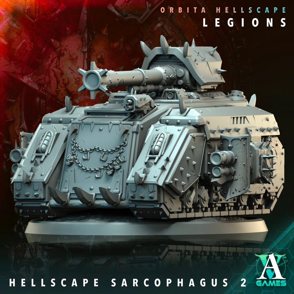 3D Printed Archvillain Games Hellscape Sarcophagus Orbita Hellscape - Legions 28 32mm D&D (Online Only)