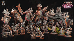 3D Printed Archvillain Games Old World Agama Rising - Fleshripper, Scion of Ziskal 28mm 32mm D&D (Online Only)