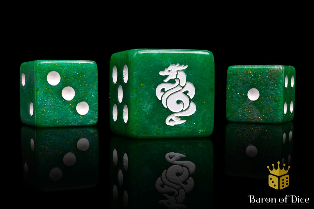 Jade Dragon Dice | Shimmering Jade (ONLINE ORDER ONLY)