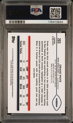 Graded 2024 Topps Chrome Drake Maye #203 Rookie RC Football Card PSA 9 Mint (ONLINE ORDER ONLY)