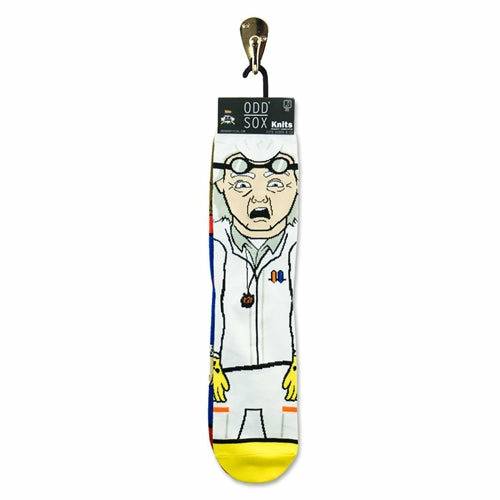 Back to the Future "Doc & Marty" Men's 360 Knit Mix-Match Socks (Size 6-13) (ONLINE ORDER ONLY)
