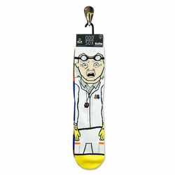 Back to the Future "Doc & Marty" Men's 360 Knit Mix-Match Socks (Size 6-13) (ONLINE ORDER ONLY)