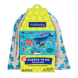 Ocean Life 36 Piece Mini Jigsaw Puzzle Mudpuppy (ONLINE ORDER ONLY)
