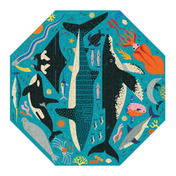 Ocean Life to Scale 300 Piece Octagon Jigsaw Puzzle Mudpuppy (ONLINE ORDER ONLY)