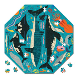 Ocean Life to Scale 300 Piece Octagon Jigsaw Puzzle Mudpuppy (ONLINE ORDER ONLY)