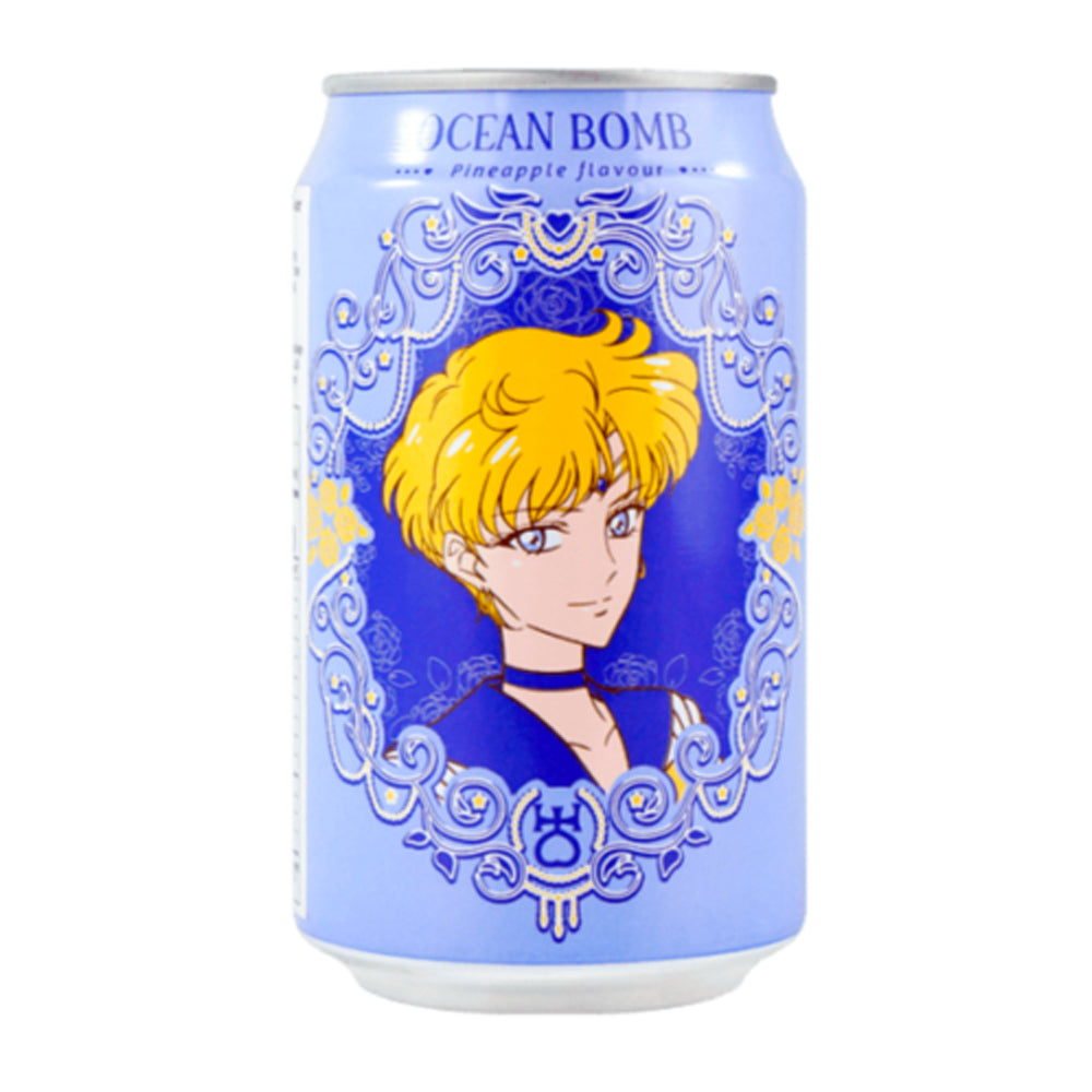 Ocean Bomb Sailor Moon Sparkling Water Pineapple Flavor (330ml) (Taiwan) (ONLINE ORDER ONLY)