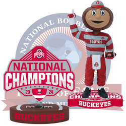 Ohio State Buckeyes 2024 CFP National Champions Bobbleheads (Presale) (ONLINE ORDER ONLY)