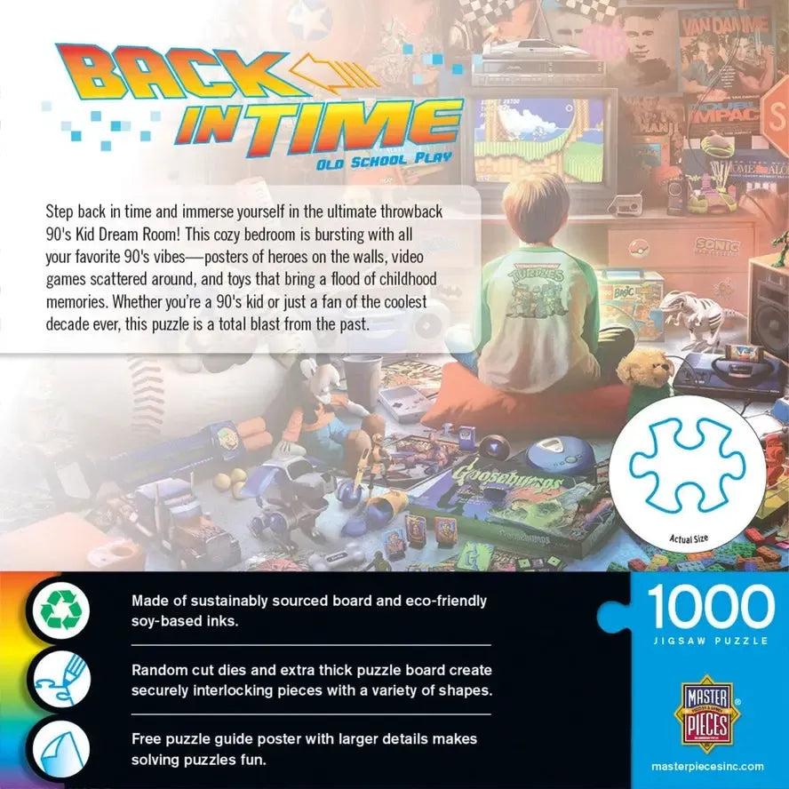 Old School Play Back in Time 1000 Piece Jigsaw Puzzle MasterPieces (ONLINE ORDER ONLY)