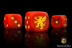 Heraldry Dice - Red (ONLINE ORDER ONLY)