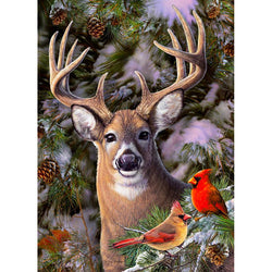 One Deer Two Cardinal 500 Piece Jigsaw Puzzle Cobble Hill (ONLINE ORDER ONLY)
