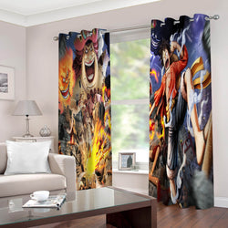 One Piece Curtains 2 Panels Blackout Window Drapes for Room Decoration (Online Order Only)