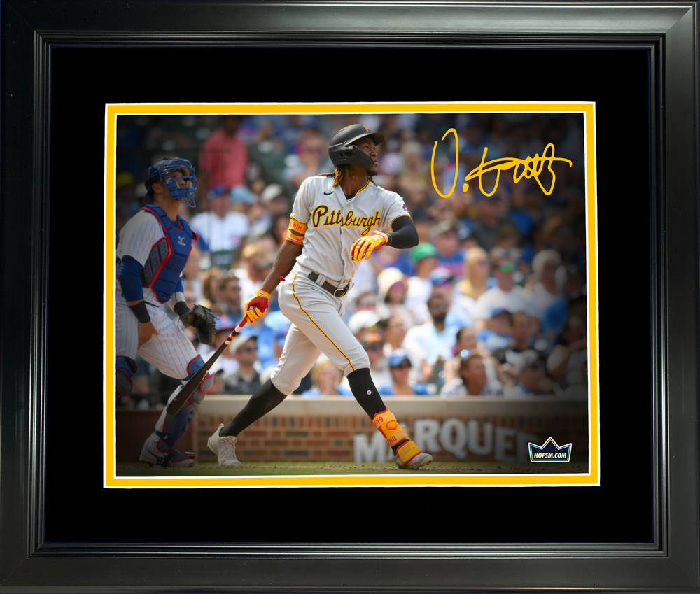 Framed Oneil Cruz Pittsburgh Pirates Facsimile Laser Engraved Signature Auto 11"x14" Baseball Photo HOFSM Holo (ONLINE ORDER ONLY)