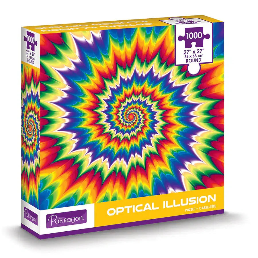 Optical Illusion 1000 Piece Round Jigsaw Puzzle Parragon (ONLINE ORDER ONLY)