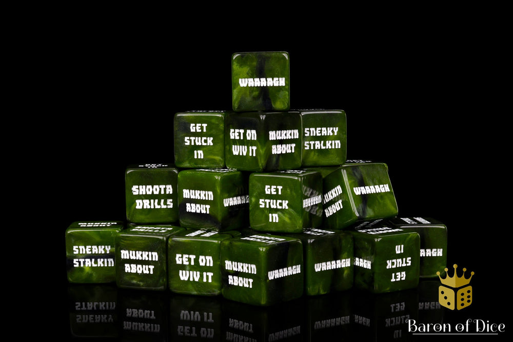 Orc Tactics Dice - Proper Counting Cubes (ONLINE ORDER ONLY)