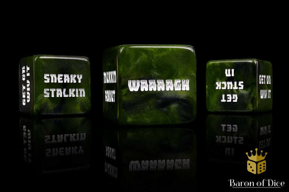 Orc Tactics Dice - Proper Counting Cubes (ONLINE ORDER ONLY)