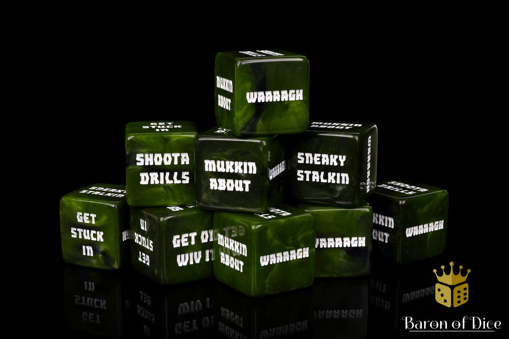 Orc Tactics Dice - Proper Counting Cubes (ONLINE ORDER ONLY)