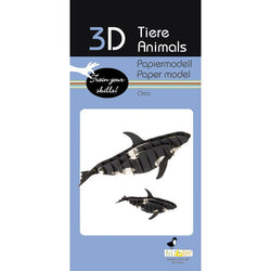 Orca 3D Cardboard Model Kit Fridolin