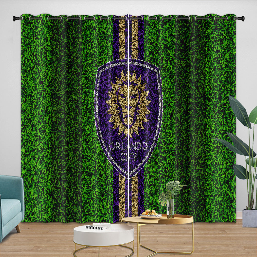 Orlando City SC Curtains Blackout Window Drapes Room Decoration (Online Order Only)