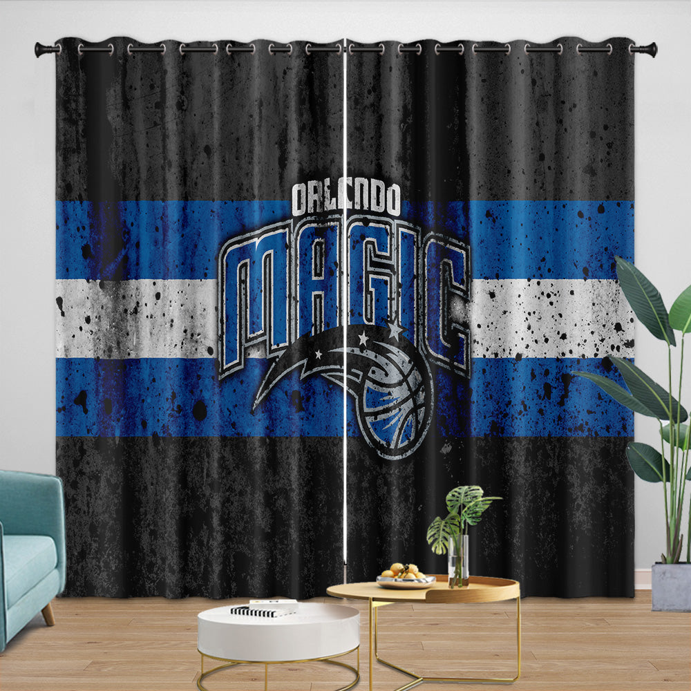 Orlando Magic Curtains Blackout Window Drapes Room Decoration (Online Order Only)