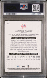 2013 FINEST MARIANO RIVERA  #42 - PSA 10 (Online Order Only)