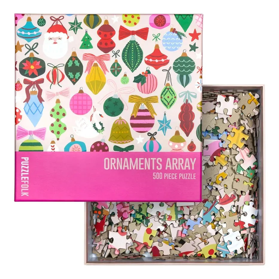 Ornaments Array 500 Piece Jigsaw Puzzle PuzzleFolk (ONLINE ORDER ONLY)