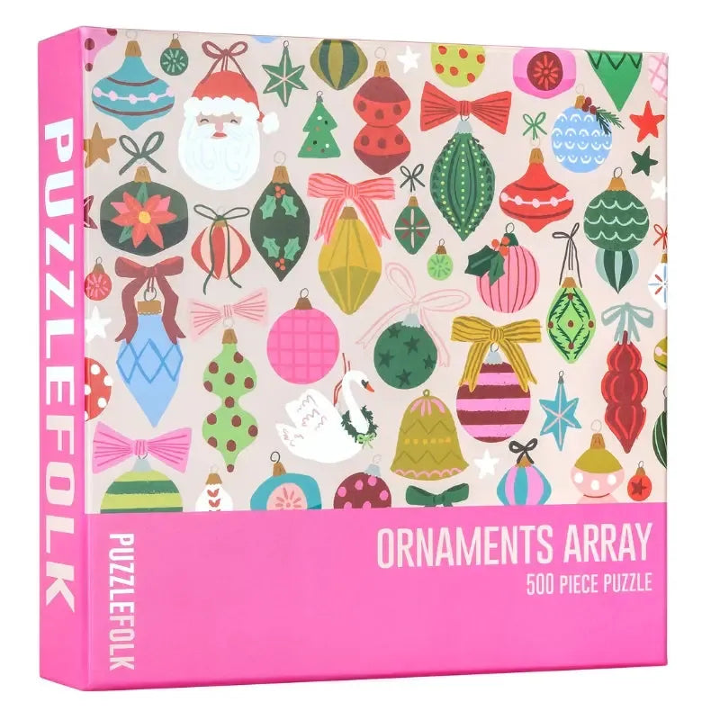 Ornaments Array 500 Piece Jigsaw Puzzle PuzzleFolk (ONLINE ORDER ONLY)