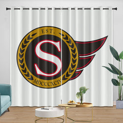 Ottawa Senators Curtains Blackout Window Drapes Room Decoration (Online Order Only)
