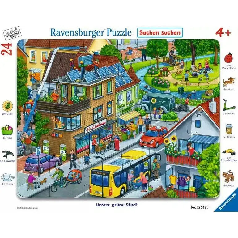 Our Green City "Seek & Find" 24 Piece Tray Jigsaw Puzzle Ravensburger (ONLINE ORDER ONLY)