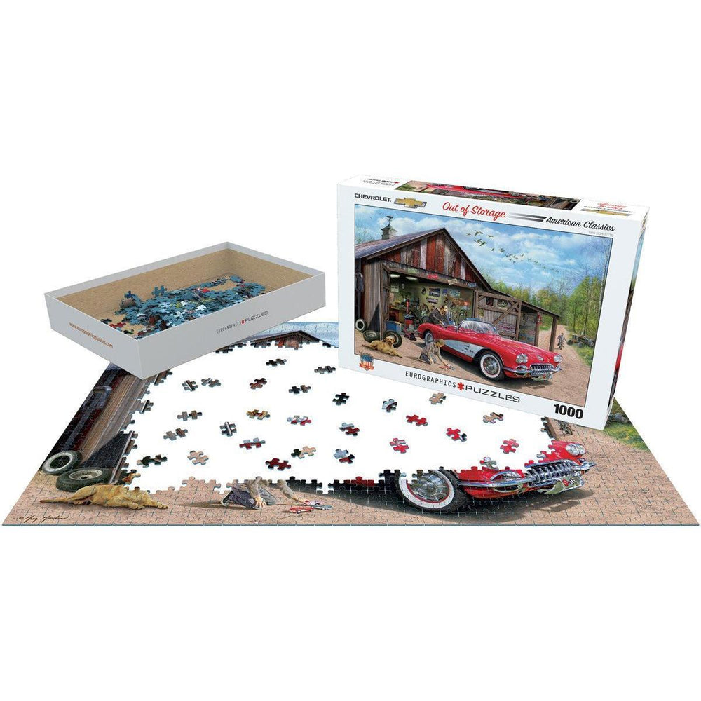 Out of Storage Corvette 1000 Piece Jigsaw Puzzle Eurographics (ONLINE ORDER ONLY)