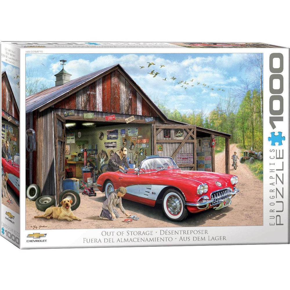 Out of Storage Corvette 1000 Piece Jigsaw Puzzle Eurographics (ONLINE ORDER ONLY)