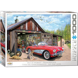 Out of Storage Corvette 1000 Piece Jigsaw Puzzle Eurographics (ONLINE ORDER ONLY)