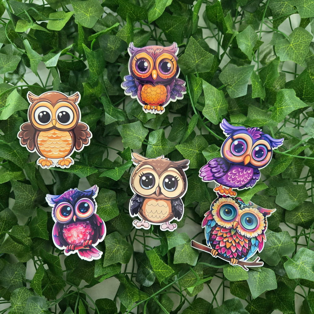 Colorful Owl Stickers (ONLINE ORDER ONLY)