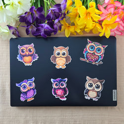 Colorful Owl Stickers (ONLINE ORDER ONLY)