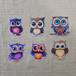 Colorful Owl Stickers (ONLINE ORDER ONLY)
